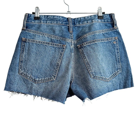 Madewell Relaxed Cut Off Mid-Rise Denim Shorts NWT Size 26 - Picture 2 of 11